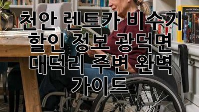 천안 렌트카 비수기 할인 정보: 광덕면 대덕리 주변 완벽 가이드