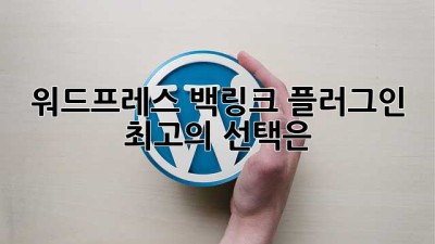 워드프레스 백링크 플러그인 최고의 선택은?